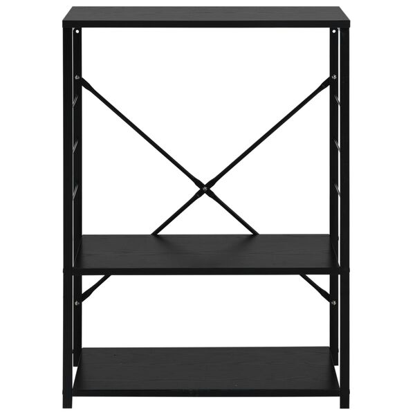 vidaXL Armario para microondas madera ingenier&iacute;a negro 60x39,6x79,5 cm