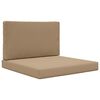 vidaXL Coj&iacute;n para sof&aacute; de exterior Poli&eacute;ster Gris topo 80 x 80 cm