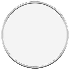 vidaXL Espejo de pared redondo plateado &Oslash;20 cm