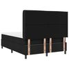 vidaXL Cama tipo Box Spring con colch&oacute;n Negro 190 x 140 cm tela