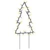 vidaXL &Aacute;rbol de Navidad lde uces con estacas 3 uds 50 LED 30 cm