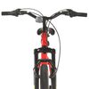vidaXL Bicicleta montaña 21 velocidades 27,5 pulgadas rueda 42 cm rojo