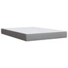 vidaXL Cama box spring con colch&oacute;n tela gris claro 140x200 cm
