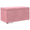 vidaXL Taburete Rosa 81 x 41 x 40 cm Terciopelo y Madera Fabricada