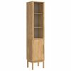 vidaXL Mueble de ba&ntilde;o alto FLORO Marr&oacute;n cera 35 x 30 x 160 cm