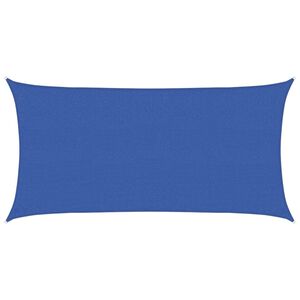 vidaXL Toldo Vela 2 x 6 m HDPE Rectangular Azul