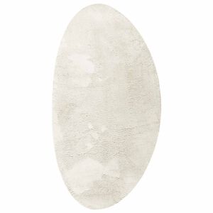 vidaXL Alfombra HUARTE Crema 80 x 150 cm Poli&eacute;ster
