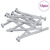vidaXL Tornillo 12 uds. Plateado M6 x 85 mm Acero