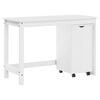 vidaXL Juego de escritorio y gabinete 2 uds. Blanco