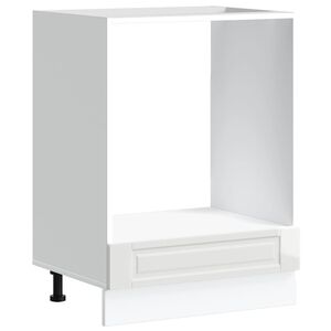 vidaXL Mueble de horno Porto alto brillo blanco madera reconstituida