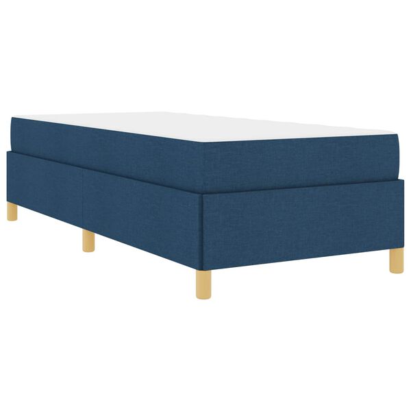 vidaXL Estructura de cama con colch&oacute;n Azul 100 x 200 cm tela