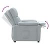 vidaXL Sill&oacute;n reclinable de tela gris claro