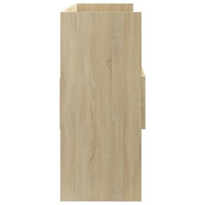 vidaXL Aparador de madera contrachapada roble Sonoma 105x30x70 cm