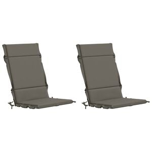 vidaXL Cojines para Sillas de Respaldo Alto en 2 Piezas GEMERT 2 pcs