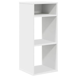 vidaXL Estanter&iacute;a librer&iacute;a madera contrachapada blanco 34x31x80 cm