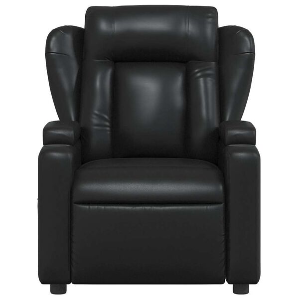 vidaXL Sill&oacute;n reclinable de piel sint&eacute;tica negra