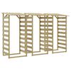 vidaXL P&eacute;rgolas con techo 3 uds madera pino impregnada 100x90x200 cm