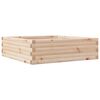 vidaXL Jardinera de madera maciza de pino 80x80x23 cm