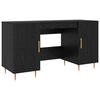 vidaXL Escritorio Roble negro Madera de ingenier&iacute;a 140 x 50 x 75 cm
