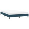 vidaXL Estructura de cama sin colch&oacute;n terciopelo azul oscuro 160x220cm