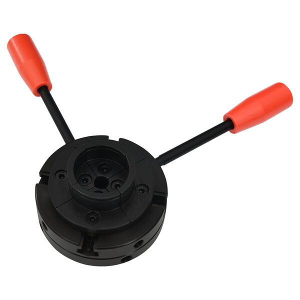 vidaXL Mandril de madera 4 mordazas con conexión M33 acero 100 mm