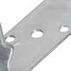 vidaXL Anclajes de valla 12 uds acero galvanizado plateado 7x6x15 cm