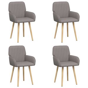 vidaXL Sillas de comedor 4 uds. Tela Topo 56,5 x 50 x 87,5 cm