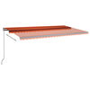 vidaXL Toldo de pie autom&aacute;tico naranja y marr&oacute;n 600x350 cm