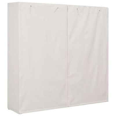 vidaXL Armario de tela blanco 173x40x170 cm