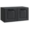 vidaXL Mueble para TV de pared Negro 59,5 x 31 x 30 cm