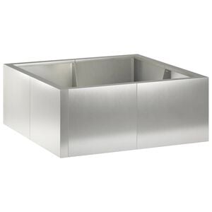 vidaXL Muro de Contenci&oacute;n 4 uds. 100 x 100 x 30 cm Acero inoxidable
