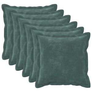 vidaXL Coj&iacute;n 6 uds. HOUTEN Azul mar 30 x 30 cm