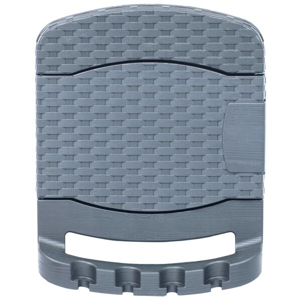 vidaXL Carrete de manguera de jard&iacute;n pared pl&aacute;stico gris antracita