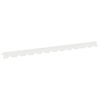 vidaXL Borde de C&eacute;sped 50 uds. 102 x 4 x 4 cm Acero Blanco