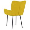 vidaXL Sillas de comedor 2 unidades terciopelo amarillo