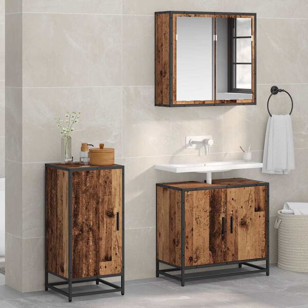 vidaXL Aparador Madera vieja 35,5 x 35 x 76 cm