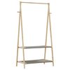 vidaXL Perchero con estantes bamb&uacute; 96x45,5x150,5 cm