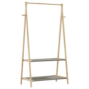 vidaXL Perchero con estantes bamb&uacute; 96x45,5x150,5 cm