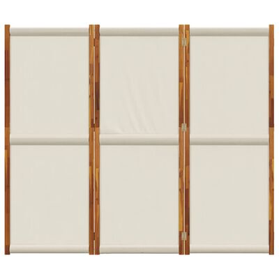 vidaXL Biombo divisor de 3 paneles gris claro 210x180 cm