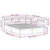 vidaXL Cama con estanter&iacute;a sin colch&oacute;n madera maciza de pino 150x200cm
