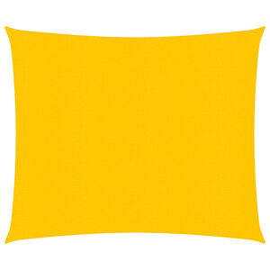 vidaXL Toldo de vela cuadrado HDPE amarillo 160 g/m&sup2; 4x4 m