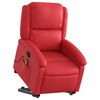 vidaXL Sill&oacute;n reclinable de masaje de pie cuero artificial rojo