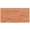 vidaXL Encimera de ba&ntilde;o madera maciza de haya 100x50x1,5 cm