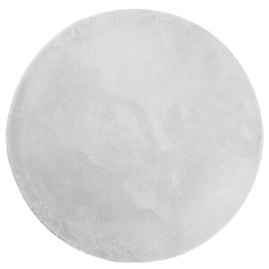 vidaXL Alfombra de pelo corto suave lavable HUARTE gris &Oslash; 100 cm