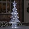 vidaXL Árbol de Navidad con 240 LED frío 180 cm Acrílico