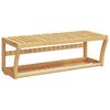 vidaXL Toallero con estante bamb&uacute; 60x25x20 cm