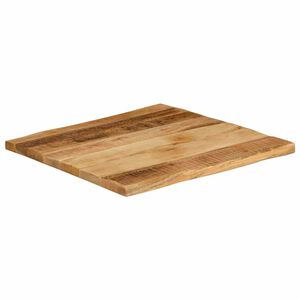 vidaXL Tablero de mesa borde natural madera mango rugosa 40x40x2,5 cm