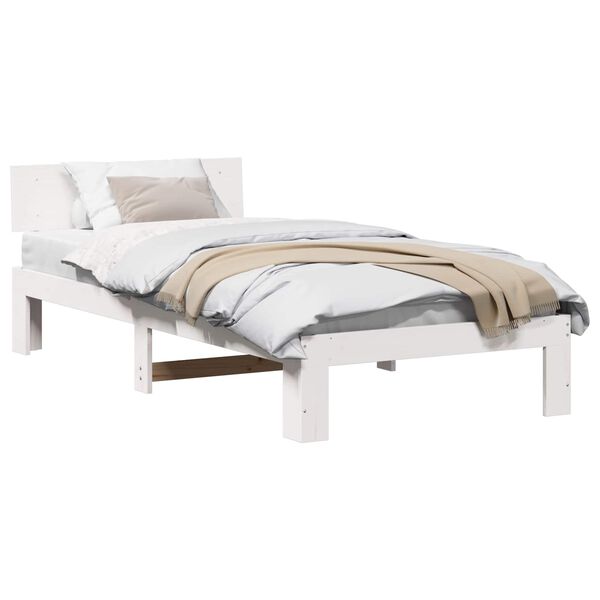 vidaXL Estructura de cama 75 x 190 cm Madera de pino macizo