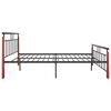 vidaXL Estructura de cama sin colchón metal madera de roble 140x200 cm
