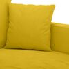 vidaXL Juego de sof&aacute;s con cojines 3 piezas terciopelo amarillo